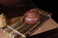 《圓墩》宜興紫砂壺助理工藝美術師茶具紫泥創新