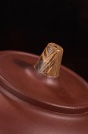 《橫把四方半月》宜興紫砂壺工藝美術師純手工泡茶壺茶具底槽青四方半月