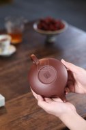 《望子成龍》宜興紫砂壺底槽青純手工工藝美術(shù)師泡茶壺特價茶具