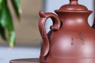 《酒壺》工藝美術師手工家底槽青紫砂壺系列收藏茶壺
