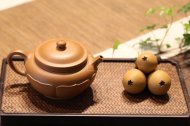 《碗燈梵蓮》宜興紫砂壺助理工藝美術師手工黃金段茶具
