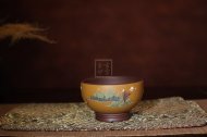 《彩繪主人杯紫砂品茗杯》宜興紫砂茶壺紫砂工藝美術師