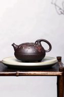 《茗香石瓢》宜興紫泥料紫砂壺工藝美術師手工收藏茶壺茶具