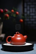 《道洪葫蘆》宜興紫砂壺工藝美術師手工刻繪大紅袍創新壺泡茶壺具