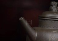《鼎盛壺》宜興紫砂壺稀有明國(guó)綠手工紫砂壺