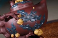 《多子多福》宜興紫砂壺高級工藝美術師純手工底槽青中壺茶具泡茶壺創(chuàng)新壺