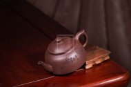 《笠帽》宜興紫砂壺工藝美術師純手工全底槽青泡茶壺茶具