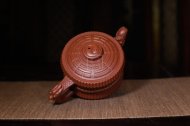 《龍頭一捆竹》宜興紫砂壺助工純手工制大紅袍收藏實用龍頭一捆竹