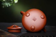 《景舟石瓢》宜興紫砂壺助理工藝美術師手工玫瑰紅鐵砂石瓢茶壺茶具紫砂