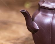 國(guó)工周云新作【菱花宮燈】原礦老紫泥25
