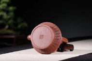 《滿載而歸》創(chuàng)新提梁宜興紫砂壺純手工工藝美術師功夫茶壺底槽青