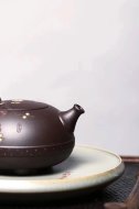 《茗香石瓢》宜興紫泥料紫砂壺工藝美術師手工收藏茶壺茶具