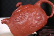 《魚(yú)化龍供春》宜興紫砂壺高級(jí)工藝美術(shù)師手工茶壺茶具大紅袍供春