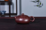《扁西施》宜興紫砂壺高級(jí)工藝美術(shù)師手工紫茄泥西施泡茶壺茶具