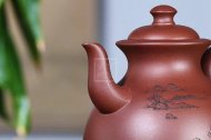 《酒壺》工藝美術師手工家底槽青紫砂壺系列收藏茶壺