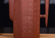 《八卦》宜興高級(jí)工藝美術(shù)師手工紫砂壺清水泥料茶壺茶具