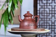 《酒壺》工藝美術師手工家底槽青紫砂壺系列收藏茶壺
